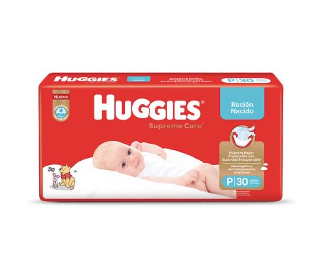 HUGGIES PAÑAL NATCARE  P MEGA X30 UNIDAD FROZEN