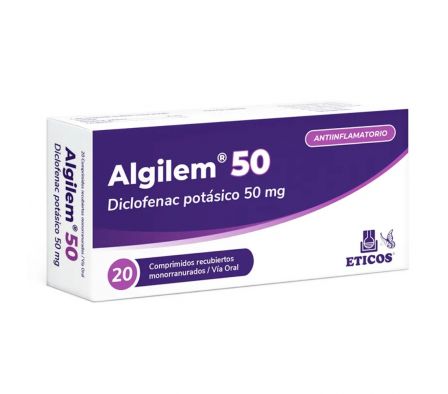 ALGILEM 50 MG CAJA X 20 COMPRIMIDOS