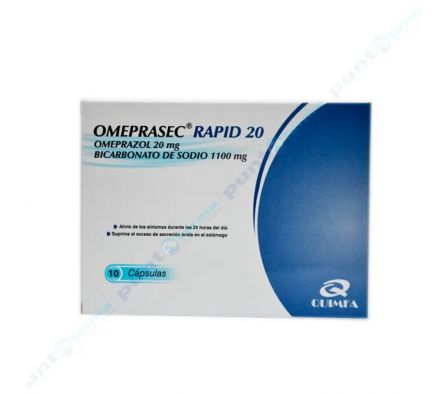 OMEPRASEC RAPID 20 MG CAJA X 10 CAPSULAS