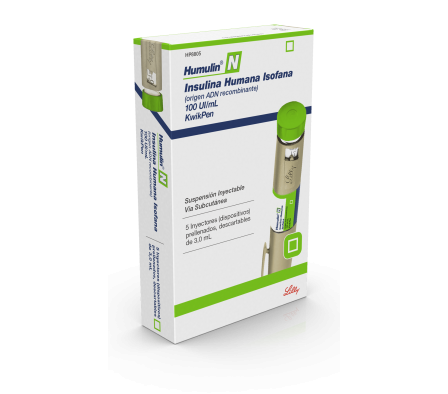 HUMULIN N KWIKPEN PLUMAPRELL 100IU X 1 3ML (5)