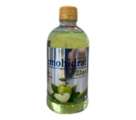 HEMOHIDRA + ZINC MANZANA X 500 ML
