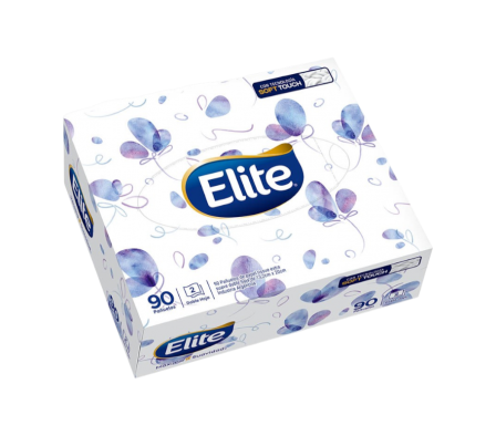 ELITE PAÑUELO FACIAL SOFT 90UNID