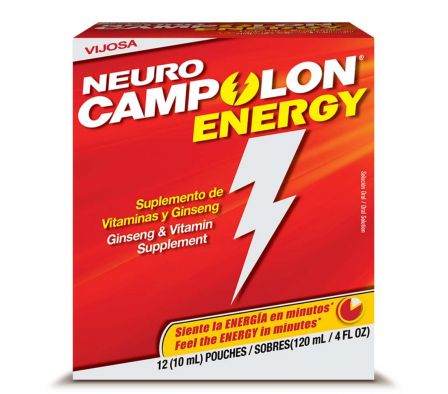 NEURO CAMPOLON ENERGY SOL.ORAL X 12 SOBRES X 10ML