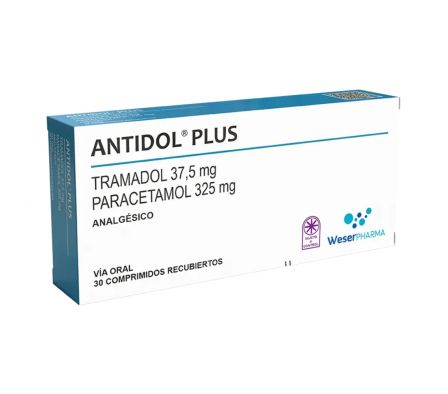 ANTIDOL PLUS 37.5 MG CAJA X 30 COMP