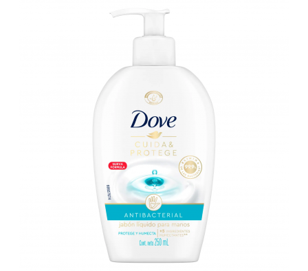 DOVE JABON LIQUIDO ANTIB 250 X6