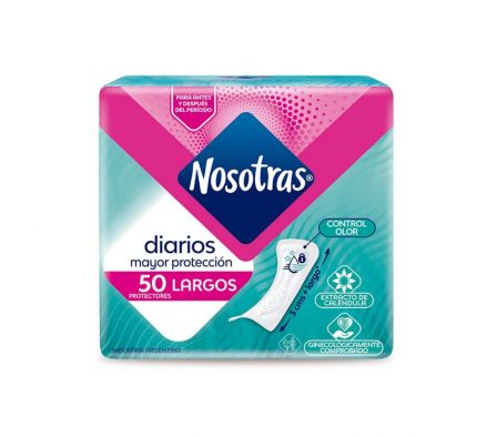NOSOTRAS PROTECTORES LARGOS DIARIOS 12 X 50