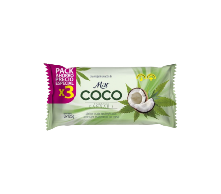 MAR JABON COCO CANNABIS 375GR