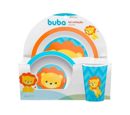 BUBA KIT REFEICAO ANIMAL FUN  LEAO