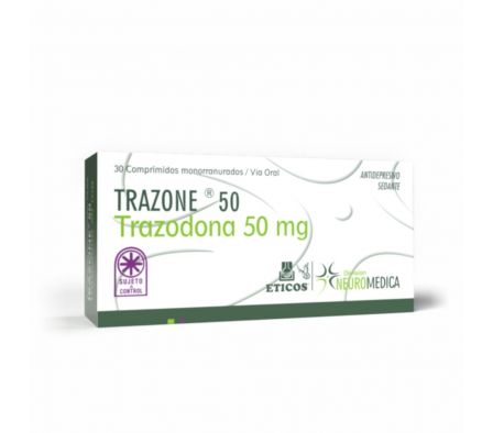 TRAZONE 50MG CAJA X 30 COMP