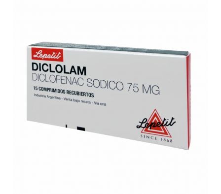 DICLOLAM 75 MG CAJA X 15 COMP