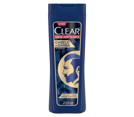 CLEAR MEN SH CABELLO BARBA 200ML