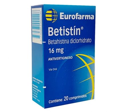 BETISTIN 16 MG CAJA X 20 COMP