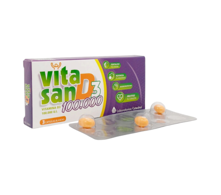 VITASAN D3 100.000 CAJA X 3 CAPSULAS