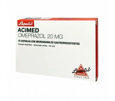 ACIMED 20 MG CAJA X 15 CAPSULAS