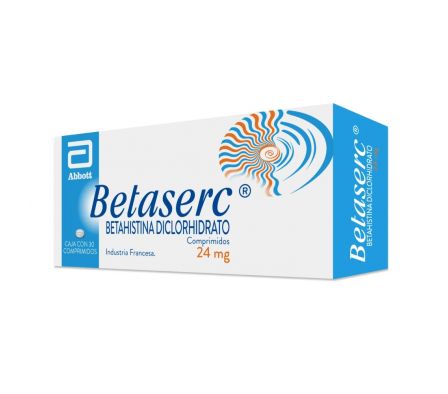 BETASERC 24 MG CAJA X 30 COMPRIMIDOS