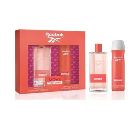 REEBOK MOVE  YOUR SPIRIT SET (EDT100ML+BODY150ML) FEM-100ML