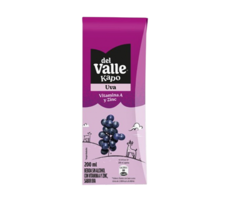 frugo del valle kapo uva 200ml x6