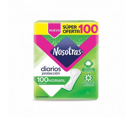 NOSOTRAS PROTEC. DIARIOS NORMAL BOB 12 X 100