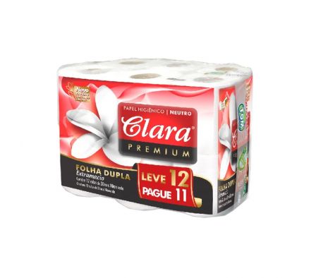 PAPEL HIG CLARA DOBLE HOJA 6X12 30M