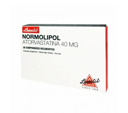 NORMOLIPOL 40 MG CAJA X 30 COMPRIMIDOS