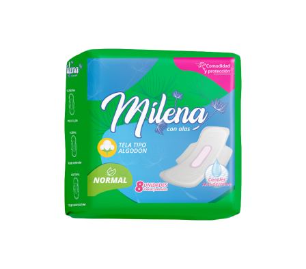 MILENA NORMAL CON ALAS X 8 UNIDADES