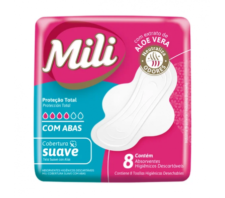 MILI TOALLAS CON ALAS TOALLITA X 8