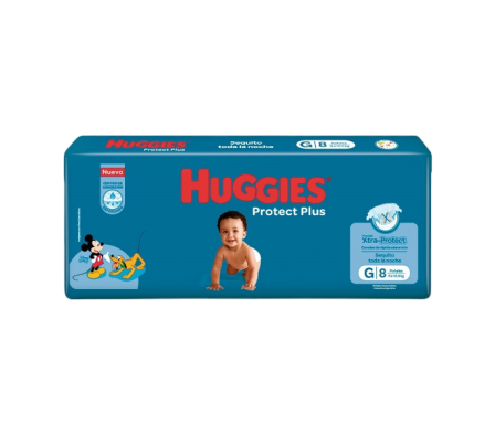 HUGGIES PROTEC PLUS G 8 UNID