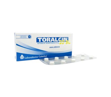 TORALGIN SL 20 MG CAJA X 20 COMPRIMIDOS SUBLINGUALES