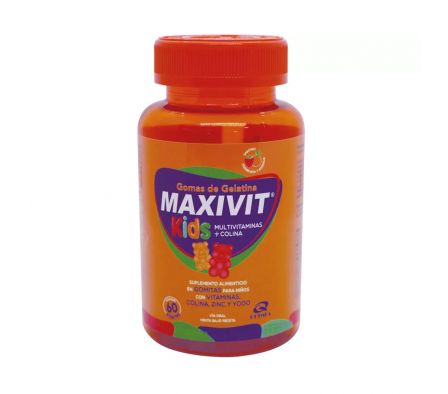 MAXIVIT KIDS FRASCO X 60 GOMITAS DE GELATINA