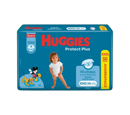HUGGIES PROTECT PLUS XXG AHORRO X 50 UNID