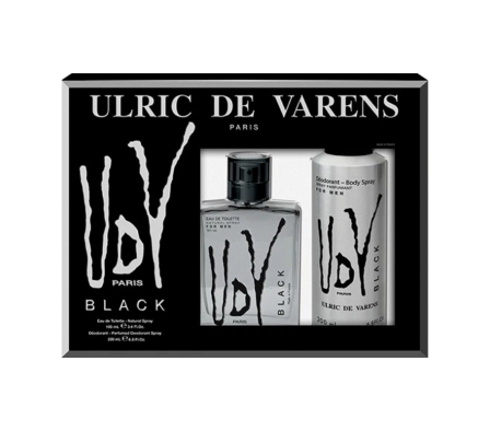 udv for men black coffret edt 100 ml + deo 200 ml