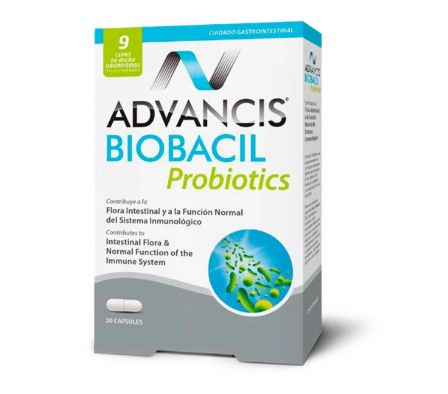 ADVANCIS BIOBACIL PROBIOTICS CAJA X 20 CAPS
