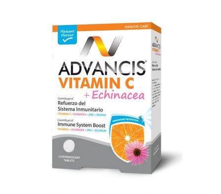 ADVANCIS VITAMINA C + ECHINACEA CAJA X 12 TABL EFERV