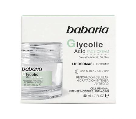 BABARIA CREMA FACIAL CON ACIDO GLICOLICO 50 ML