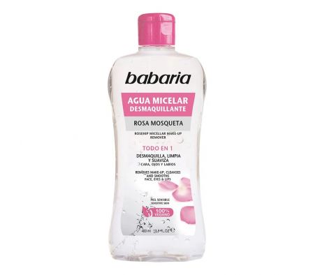 BABARIA AGUA MICELAR 400 ML ROSA MOSQ