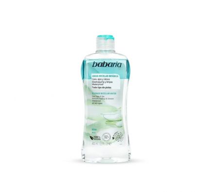 BABARIA AGUA MICELAR BIFASICA ALOE VERA 400ML