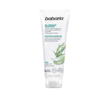 BABARIA GEL MATIFICADOR ALOE Y ALGA 150 ML