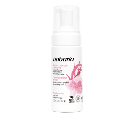 BABARIA MOUSSE LIMPIADOR CREMOSO RM 150 ML