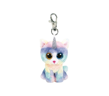 TY BEANIE BOOS GATO UNICORNIO MULTICOLOR CLIP