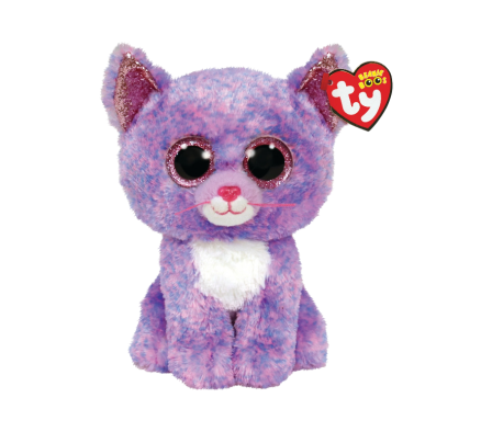 TY BEANIE BOOS CASSIDY GATO LAVANDA