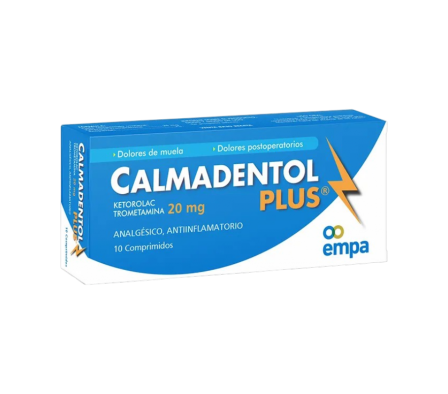 CALMADENTOL PLUS 20MG X 10 COMPRIMIDOS