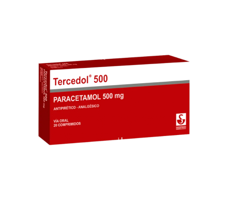 TERCEDOL 500 MG CAJA X 20 COMPRIMIDOS