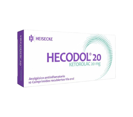 HECODOL 20 MG CAJA X 10 COMPRIMIDOS