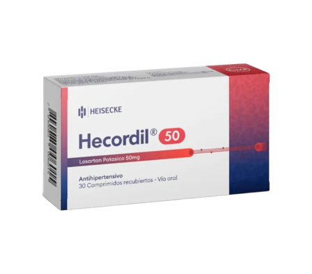 HECORDIL 50 MG CAJA X 30 COMPRIMIDOS