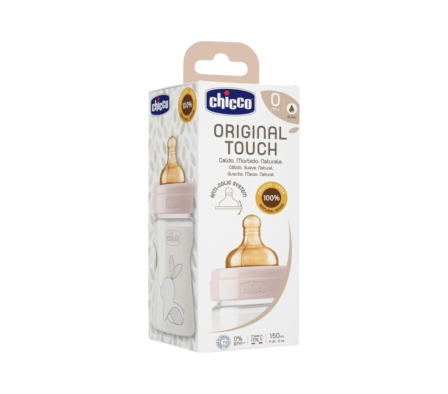 CHICCO BIBERON ORIGINAL TOUCH ROSA 150 ML