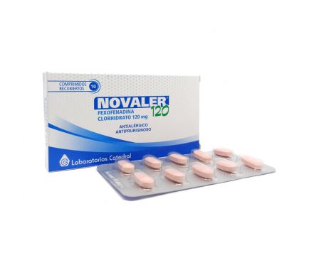 NOVALER 120 MG CAJA X 10 COMP. REC.