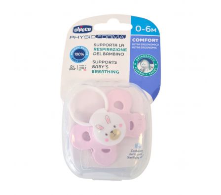 CHICCO CHUPETE CONFORT ROSA SIL 6M