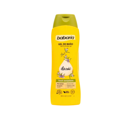 BABARIA GEL DE BANO CLASSIC PIEL NORMAL 600 ML