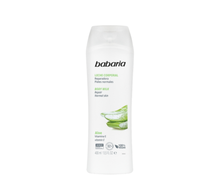 BABARIA LECHE CORPORAL PIEL NORMAL CON ALOE VERA 400 ML