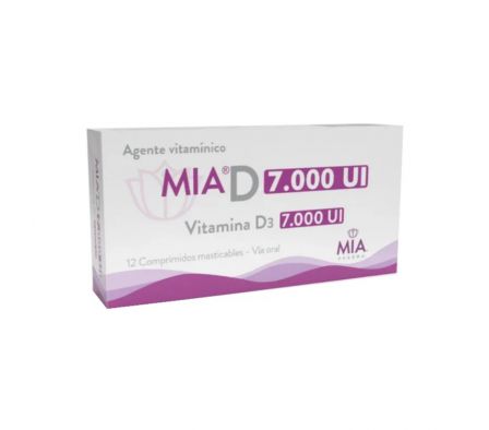 MIA D3 7.000 UI CAJA  X 12 COMP MAST